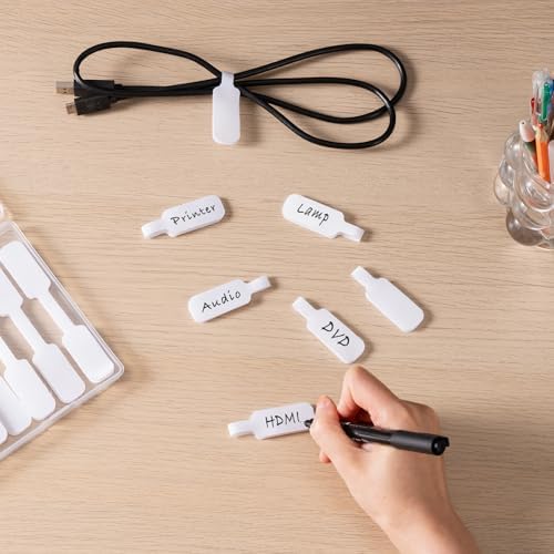 Trilancer Cable Cord Labels Large Size for Wire Organizing & Identification - Image 2