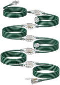 DEWENWILS 50FT Outdoor Extension Cord, 6 Outlets Plugs with Indicator Light by DEWENWILS