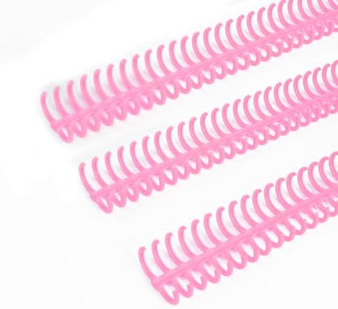 Rayson PROC1230PK Click Binding Spines, 3:1 Pitch, 1/2" Diameter, 90 Sheets Binding Capacity, Pink, 30/Box by RAYSON