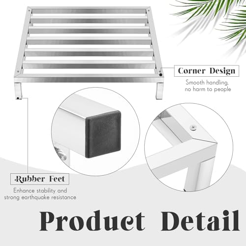 MorningRo 2 Pack Dunnage Rack 19.7" Long x 19.7" Wide, 3.9" Height - Image 4