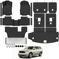 All Weather TPE Floor Mat Set for 2011 2012 Dodge Durango 7 Seats by TongamaAllWeatherFloorMats