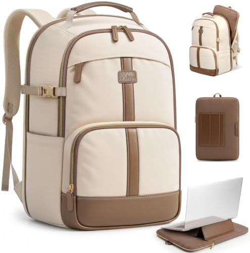 MATEIN HER 2 in 1 Womens Laptop Backpack and Detachable Laptop Sleeve by MATEIN