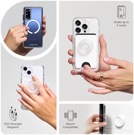 PopSockets Phone Grip for MagSafe, Magnetic Holder- Mauve Radial - Image 6
