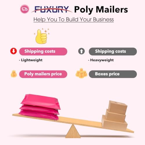 Fuxury Poly Mailers 10X13" 1000 Pack,Shipping Bags For Clothing,Hot Pink - Image 6