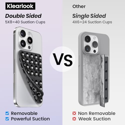 Klearlook 4PCS Silicone Double Sided Suction Cup Phone Case, Combination E - Image 2
