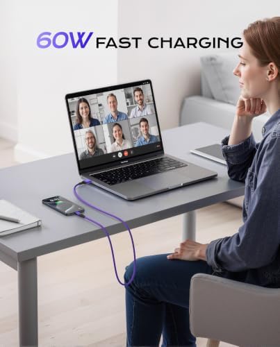 USB to USB C Cable Fast Charging [2 Pack 10FT] USB A to USB C Cable for Car - Image 4
