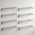 8 Pack 14" x 60" Chrome NSF Wire Wall Mount Shelf, Heavy Duty Wall Storage Rack, Industrial Metal Shelving, Fixed Shelf for Stock Rooms, Warehouse by Zedfire