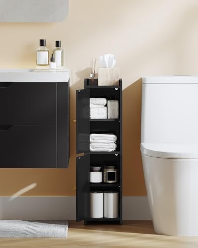 Hzuaneri Bathroom Storage Cabinet, Small Corner Floor Cabinet with 2 Doors - Image 4