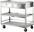 Lakeside Manufacturing "474 Stainless Steel Equipment Stand, 2Drawers-3 Shelves, 500 lb. Load Capacity, Length 39.5"" Width 23.5"" Height 39""" by Lakeside+Manufacturing%2C+Inc.