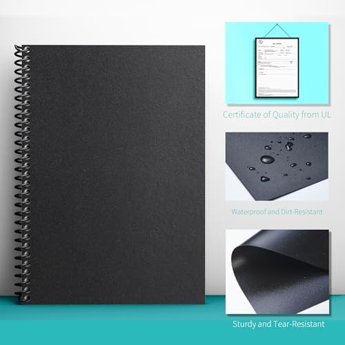 Binditek 12 Mil Sand-Textured Binding Covers, Letter Size, Black, 50 Pack - Image 4