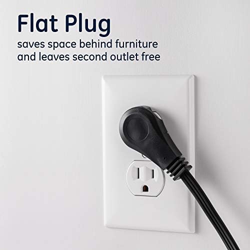 GE 3-Outlet Flat Extension Cord 15 Ft Grounded Extension Cord - Image 5