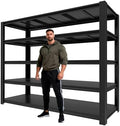 5,000 lbs Heavy-Duty Storage Shelves, 5-Tier Garage Shelving, Adjustable Shelving Units, Industrial Shelving, for Garage Storage, Garage Storage Shelves (84H*55.03W*24D) by KLRFUA