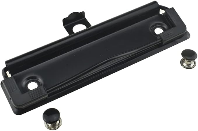 HAHIYO 3.94 Inches Black Metal Clipboard Clips by HAHIYO