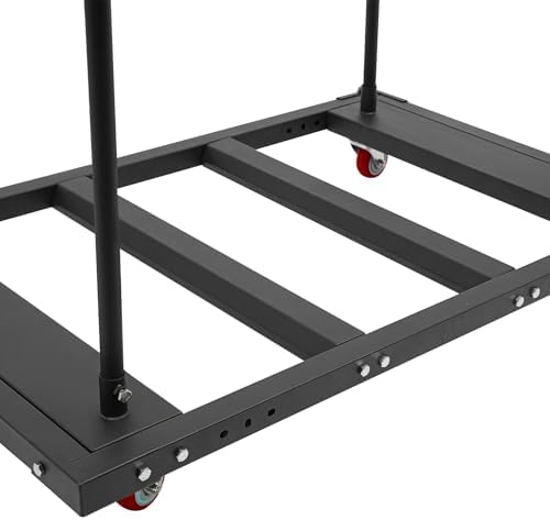 Material Handling Truck, Free Standing Large Capacity Rolling Cart, Adjustable Heavy Duty Table Trolley Desk Trolley, Steel Folding Table Cart, 29.1*45.3*38.6in Folding Table Trolley for Heavy Boxes - Image 5