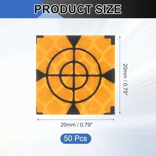 PATIKIL Survey Reflector Target Self-Adhesive Reflective Sheet Surveying Target Mark Tape, Suit for Ship Inspection - Image 2