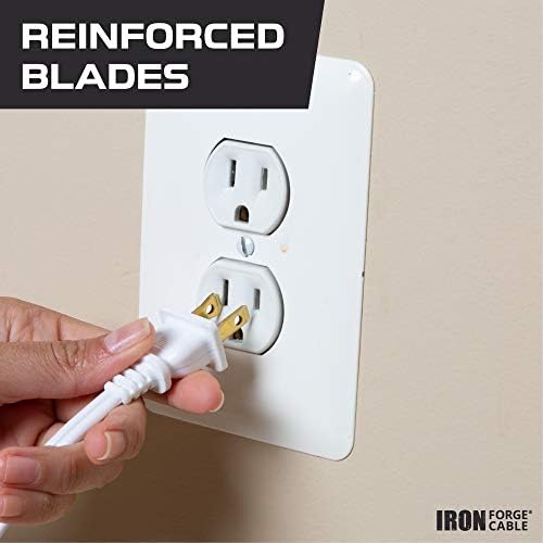 Iron Forge Cable 16 Gauge White Indoor Extension Cord, 10 Ft - SJT - Image 6