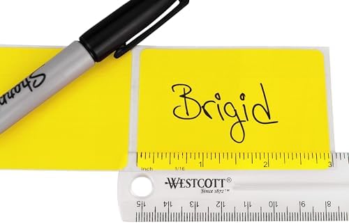 ChromaLabel Yellow Rectangle Labels, 2 x 3 Inch, 250/Box - Image 3