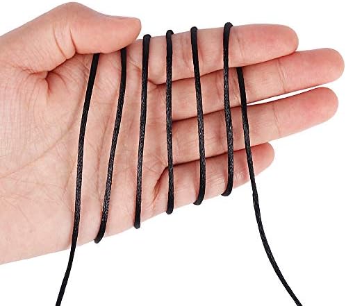 Tenn Well Nylon Satin Cord, 295 Feet 2mm Black Silky Rattail Cord Necklace String for Jewelry Making, Bracelets, Necklaces, Lanyards, Keychains, Beading - Image 3