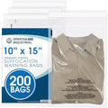 10” X 15” (200 Count) Self Seal Clear Poly Bags with Suffocation Warning by SpartanIndustrial