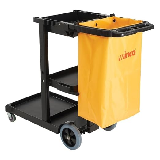 Winco PJC-4538 Heavy-Duty Janitor Cleaning Cart by Winco