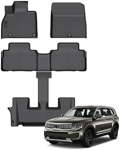 Auxko Floor Mats Fit for Kia Telluride 2020-2025 Bucket Seat by AUXKO