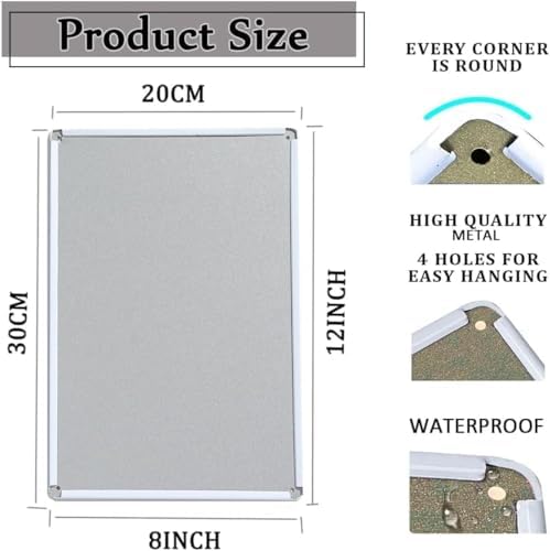 NOTICE Hearing Protection Must Be Worn Bilingual Sign Personal Protective Equipment Metal Sign 8x12 Inch – Universal Safety Plaque - Image 2