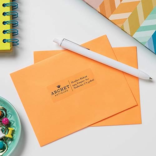 Avery Address Labels Clear 1" x 2-5/8" | Glossy | Sure Feed Technology | For Laser & Inkjet Printers | 300 Labels, Pack of 5 - Image 2