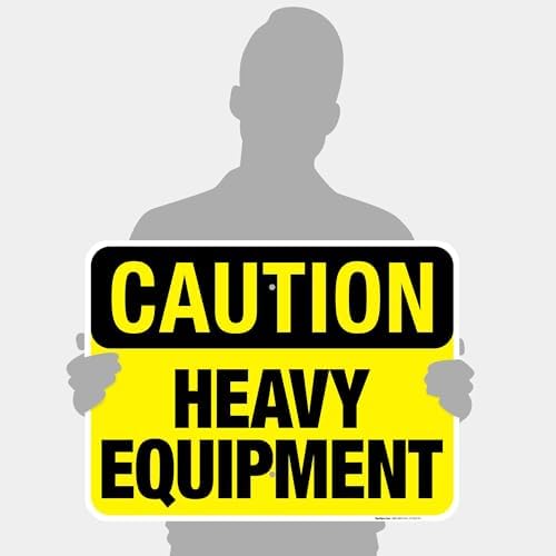 Heavy Equipment Sign, OSHA Caution Sign, - Image 4