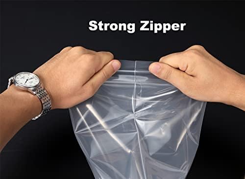 20PCS 16"x 20"Thick 5 Mil Reclosable Large Clear Zip Poly Lock Plastic Bags - Image 6
