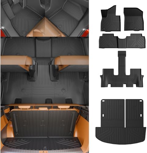 Floor Mats for 2026 Hyundai Palisade Gas 7 Seats Captain Chairs by Thinzyou