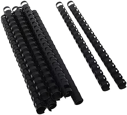 Rayson Plastic Combs Binding Spines, 5/8in. 19-Ring, 120-Sheet Capacity, Black Comb Binding Spines, Max. Binding Letter Size Paper, Box of 100 by RAYSON