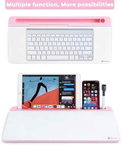 Varhomax Glass Desk Whiteboard with Storage, Desktop Organizer - Image 5