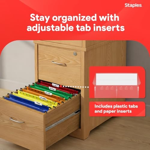 Staples Poly Expanding Hanging File Pockets, Letter Size, 5/Pack - Image 5