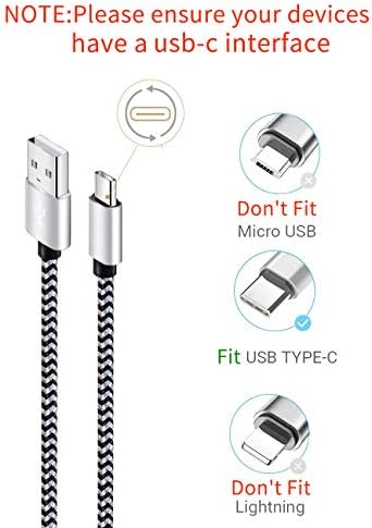 Teeind USB C Cable 6ft 5Pack, 3A Fast Charging Nylon Braided Type C Cord - Image 2