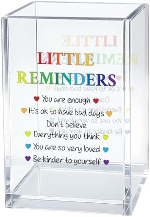 Little Reminders Pen Holder for Desk, Self Love Pen Pencil Holder by Unknown
