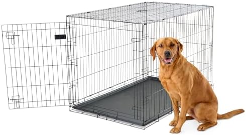 Carlson Pet Products Secure and Foldable Single Door Metal Dog Crate, Extra Large by Carlson%C2%AEPetProducts