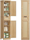 Iwell 66.9" Tall Bathroom Storage Cabinet with 2 Doors & 1 Drawer by IWELL