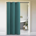 NICETOWN Doorway Curtain Room Divider Drape Screen Partitions, Vertical Blind for Sling Door, Blackout Window Curtains Privacy Blind for Patio (Sea Teal, 1 Panel, 7ft Tall x 5ft Wide) by NICETOWN