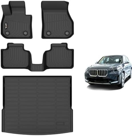 AIPOIL® Custom Fit TPE Floor Mats & Cargo Liners for 2023-2026 BMW X1, All-Weather Protection Waterproof Non-Slip Stain-Resistant Durable TPE Liners with High Edge & Easy Installation by AIPOIL