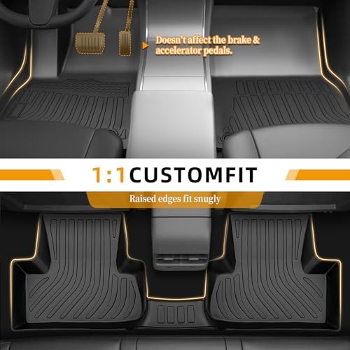 Floor Mats for Chevy Tahoe 2007-2014, ONLY 8seats, Front&Rear Row & Cargo - Image 2