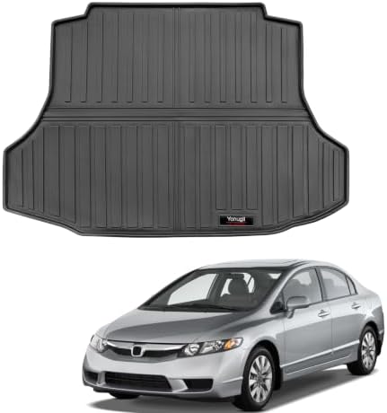 Custom for 2006-2011 Honda Civic Sedan Cargo Mats Trunk Liner All Weather TPE Protection Mat Accessories (for 2006-2011 Honda Civic) - Image 4