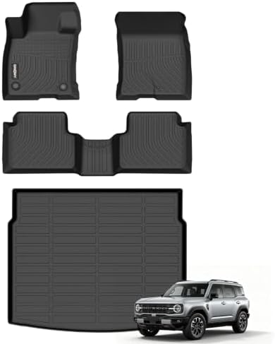 GINNOWY- Floor Mats & Cargo Liner for 2021-2026 Ford Bronco Sport by GINOWY