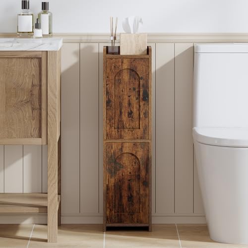Hzuaneri Bathroom Storage Cabinet, Small Corner Floor Cabinet with 2 Doors by Hzuaneri