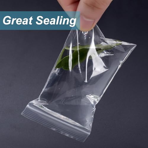 300 PCS Small Plastic Bags, 2.2 x 3 Inch Transparent Jewelry Bag - Image 5
