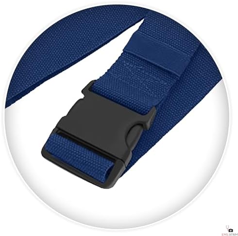 EMS XTRM Gait Belts for Seniors, Belt to Lift Elderly Standing Assist Aid Quick Release Buckle for Caregivers, Nurses, Home Health Aides, Physical Therapists (Plastic Buckle - Navy) - Image 5
