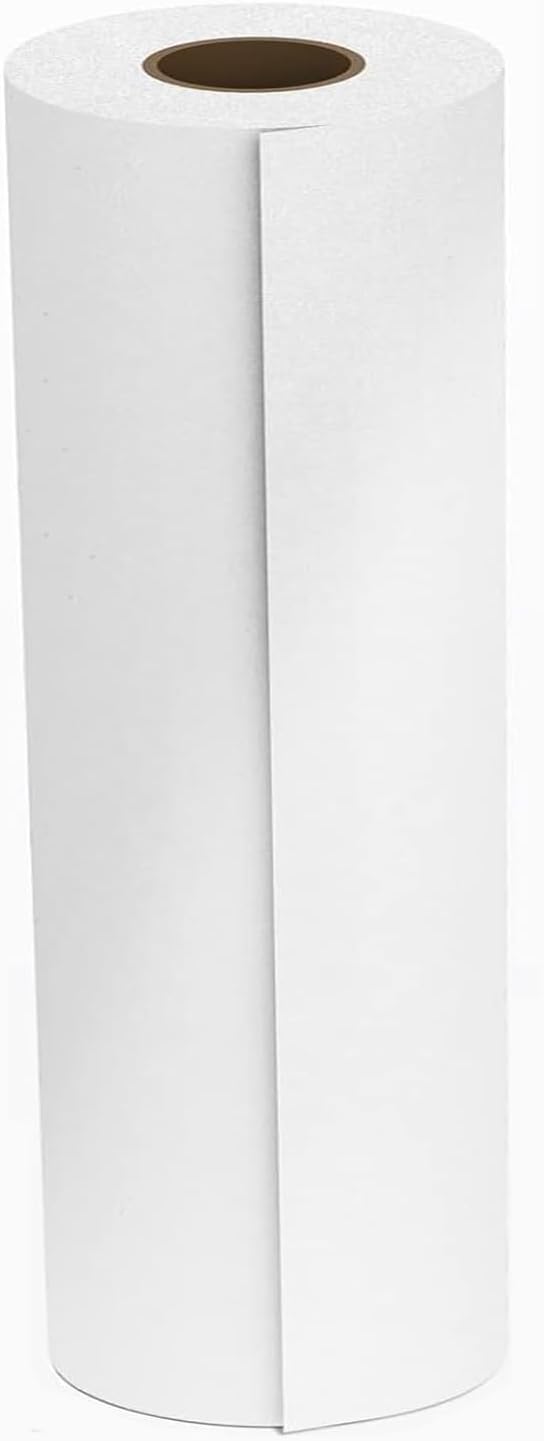 White Packing Paper Roll 17”W x 350'L Newsprint Paper Roll by PONGHEI
