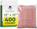 12"x15" (400 Pack) Clear Poly Bags with Suffocation Warning – Self‑Seal for Shipping, Storage, Office Packaging by Papapacks