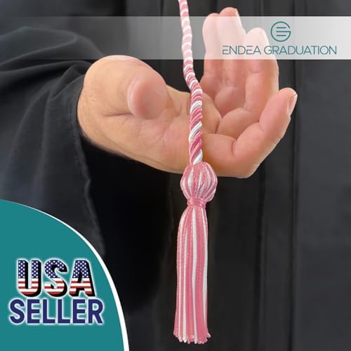Endea Graduation Single Honor Cord Two-Color (Pink/White) - Image 2