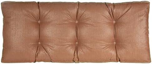 Klear Vu The Gripper Non-Slip Tufted Bench Cushion for Indoor Furniture, Assembled in USA, Entryway Storage, Bay Window, Corner Nook or Piano Seat, 33 Inches, Solid Gold - Image 2