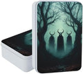 Large Metal Tins Box-7.1” x4.7”x2“ Rectangular Empty Storage Box With Lid Decorative Organizer Storage Tin Case For Office/Cookie/Candy/Jewelry/Photo/Letter-Skull Forest by Unknown